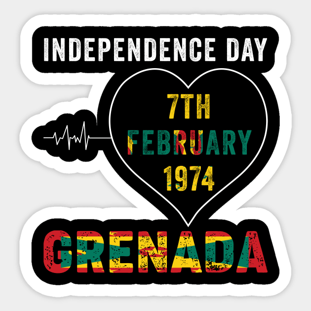 Grenada 50th Independence Day Grenadian Pride Grenada Flag Sticker by DesignergiftsCie